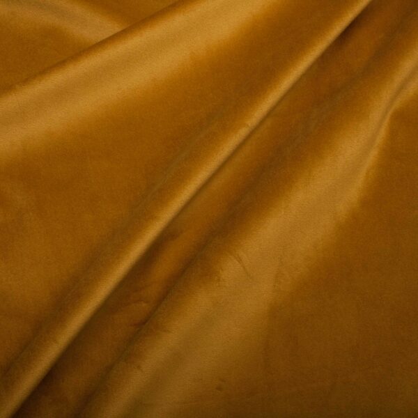 Photographie d'un tissu Velours Uni Gold