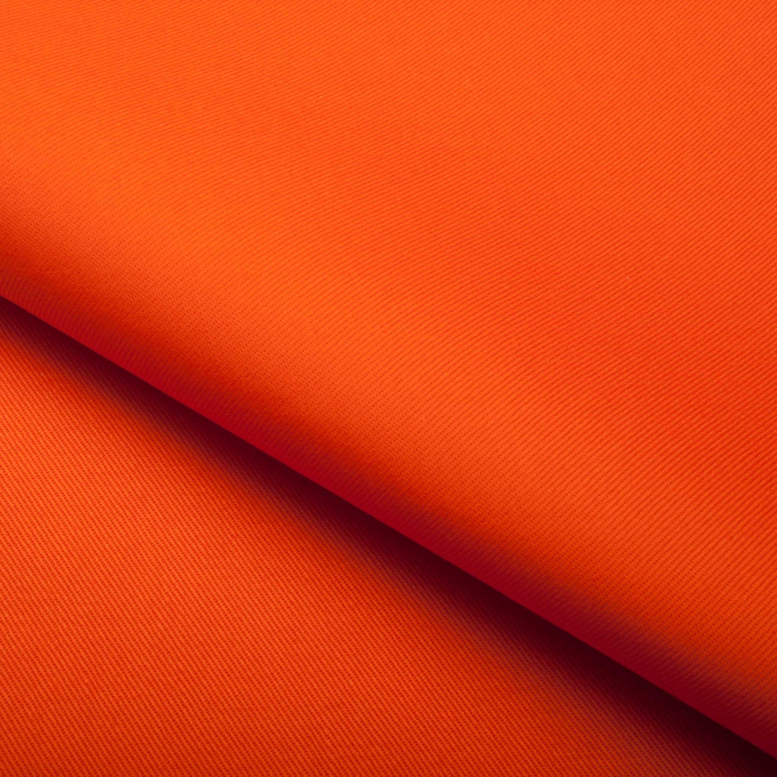 Photographie d'un tissu Gabardine Orange